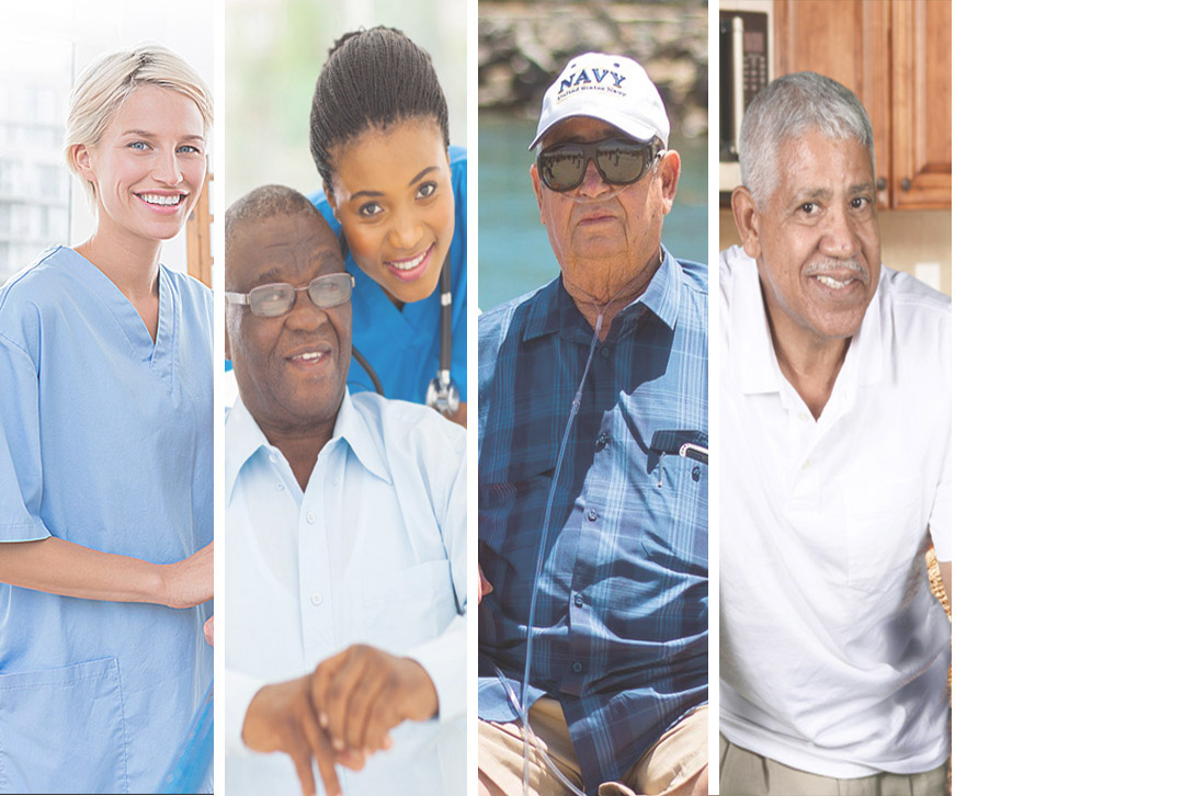 Collage of seniors receiving home care in Chicago, IL